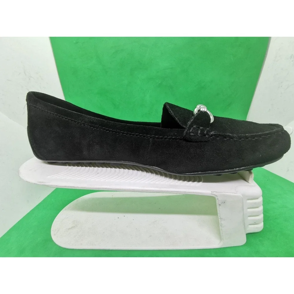Born® Womens Size 8.5US Very Comfortable Magnolia Loafer Black Suede Leather